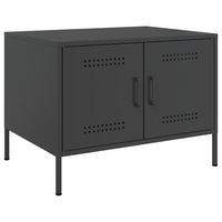 mesa de centro 68x50x505 cm acero laminado en frio - negro