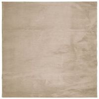 alfombra de pelo corto suave lavable huarte arena 240x240 cm vidaxl
