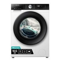 lavadora hisense wf3s1043bw3 105kg carga frontal 1400rpm a blanca wifi steam