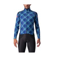 chaqueta castelli perfetto ros cuadros azul talla l