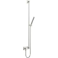 conjunto de barra de pared hansa hansaliving 4442 roseton cuadrado 1 chorro cromo 44420100