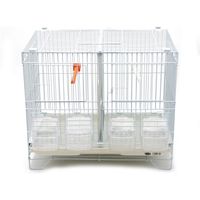 jaula de incubacion jaula de cria para pajaros con comedero bebedero saltador cubeta tamano m 40 x 27 x 35 cm bps-1304