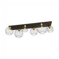 plafon de techo indo oro 6 luces
