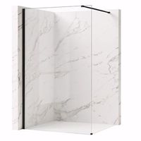 pared de la ducha rea flexi transparent black 70