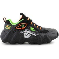 skechers sandalias skech-o-saurus - rapid-dino 400112l-bklm blacklime para nino