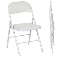 sillas plegables 45x46x78 cm blanco