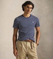 polo ralph lauren para hombre 710p07313001 camiseta de algodon suave con rayas marino xl casual manga corta