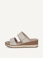 caprice mule white made of leather without heel size 38