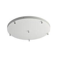 roseton roseton multicable en hierro lacado blanco d 50 con 6 agujeros h3 o50 bl290-pl6-dm50-bco
