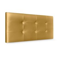 cabecero de polipiel capitone 110x60cm camas 105 - dorado