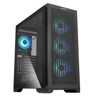 abysm gaming danube mura bx300 argb e-atx cristal templado usb 32 negra
