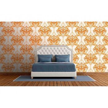 Fotomural Vinilo Zen Lampara Barroca Naranja 350 X 250 Cm