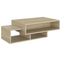 mesa de centro 105x55x32 cm madera - marron