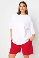 yours joggers cortos rojos mujer curvy y tallas grandes yours