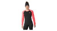 maillot dynafit alpine pro rosa negro mujer manga larga