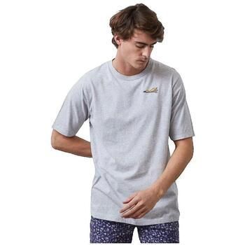 Altonadock Camiseta T-shirt gris manches courtes para hombre