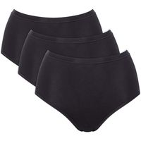 sloggi culote y bragas pack de 3 braguitas talle alto go daily cotton para mujer