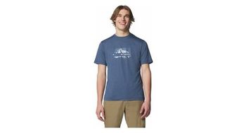 Camiseta tecnica columbia kwick hike blue  hombre