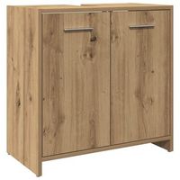 mueble de bano  armario de lavabo de bano madera roble artisan 60x33x60 cm
