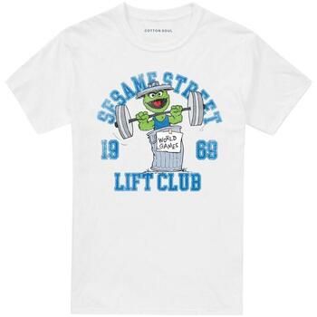 Sesame Street Camiseta Oscar Lift Club para mujer