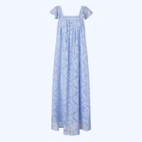 lollys laundry milanll sl cotton-blend lace midi dress - m