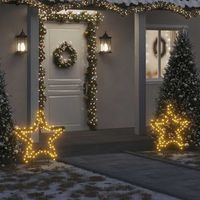 estrella de luz decorativa navidad  decoraciones de navidad con estacas 115 led 85 cm cfw610735