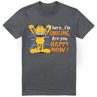 garfield camiseta smiling para hombre