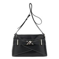 bolso de hombro con detalle metalico black