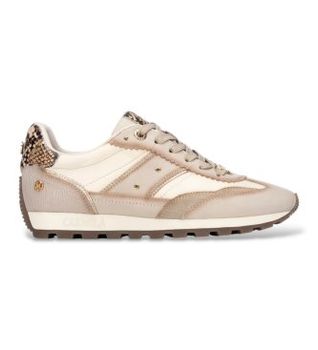 Carmela para mujer. 16423801-BEIGE Zapatillas de Piel 164238 beige (40), 3 a 5cm, Cordones, Casual