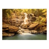 papel pintado 3d - sunny waterfall 200x140 cm