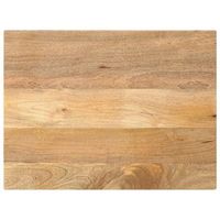 tablero de mesa rectangular madera maciza mango 70x50x38 cm vidaxl