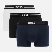 boss bodywear three-pack bold stretch-cotton boxer trunks - xl