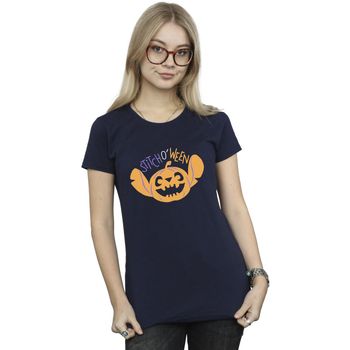 Disney Camiseta Stitch O Ween para mujer