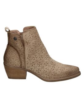 Botines De Tacón Beige Refresh 175041 Para Mujer 36