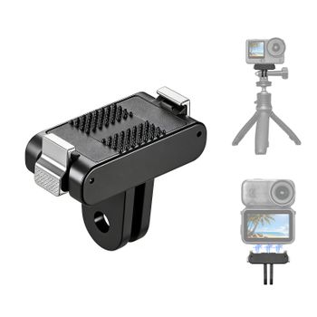 Soporte magnético de plástico PULUZ para cámara DJI Osmo Action 6 / 360 II, base de liberación rápida magnética para cámara DJI Osmo Nano Action.