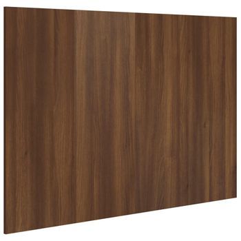 Cabecero Cama Mueble De Dormitorio De Cama Madera Contrachapada Roble 120 X 1,5 X 80 Cm Marrón M02_0004891