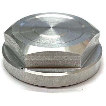 Tuerca de cabeza de dirección M25x1 alu gris