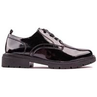 jana zapatos bajos patent derby zapatos para mujer