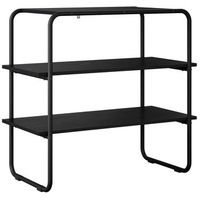 mesa consola roble negro 100 x 41 x 75 cm madera de ingenieria vidaxl