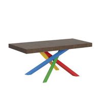 mesa extensible 90x120224 cm volantis premium estructura nogal 4b