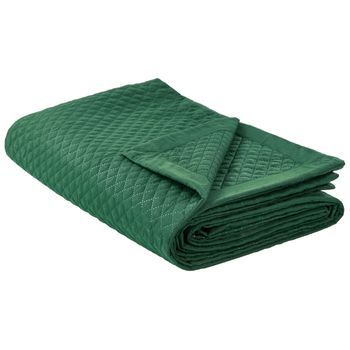 Colcha Cama Manta Decorativa Estampado Poliéster Verde 200 X 220 Cm Nape
