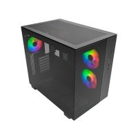 chasis montech king 65 pro argb black atx ventilacion premium triple ventilador