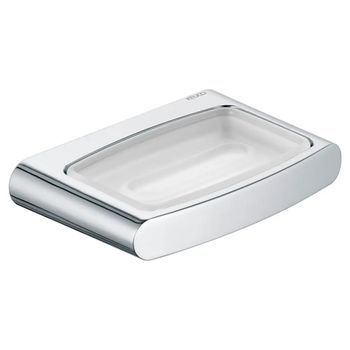Jabonera Keuco Ke Elegance 11655, Con Cuenco De Cristal Cristalino Real Mate, Cromado, 11655019000