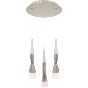 Lámpara de techo meteor 3x7w led 1570lm 3300k al.reg.xd.30cm champanhe