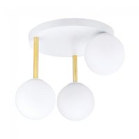 plafon de techo telpa ii opal 3 luces