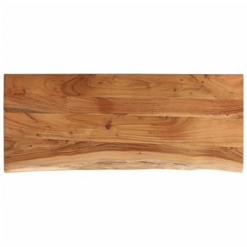 Tablero Rectangular Madera De Acacia Borde Vivo 110x40x3,8 Cm Vidaxl