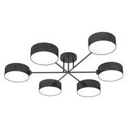 lampara de techo lorix negro 6 luces