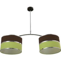 lampara de techo olga 2xe27 l85xan30xalregcm verdemarron