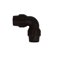 jardin202 - codo 2 bocas iguales de polietileno para tuberia de riego por goteo -   90mm pack 10 uds  90mm pack 10 udsjardin202