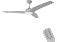 ventilador de techo con luz - cecotec energysilence aero 560 60 w 3 aspas velocidades coolheat system gris